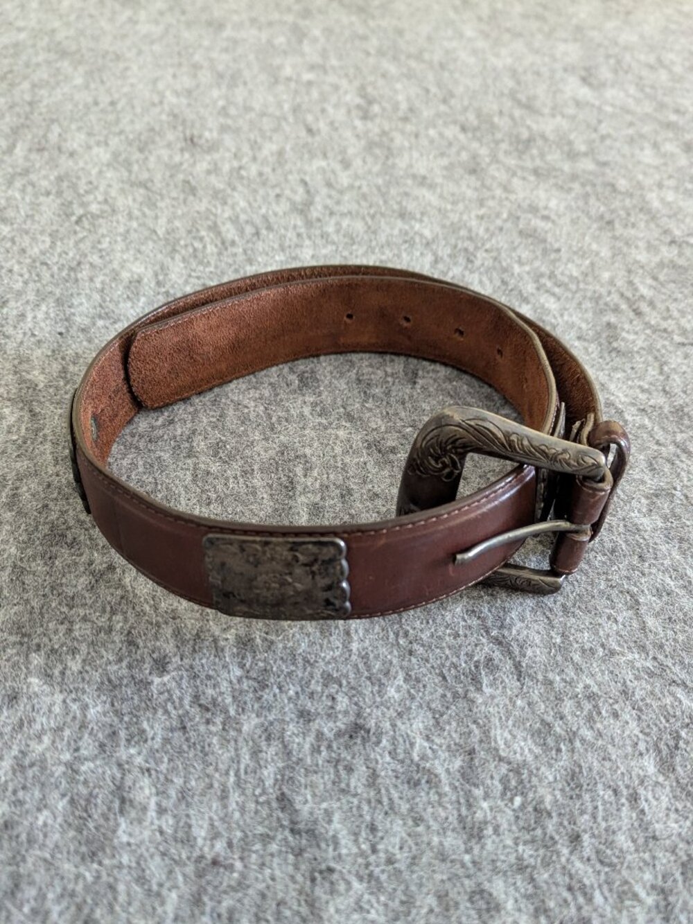 Vintage Banana Republic Womens Western Leather Belt Made In USA Size 27